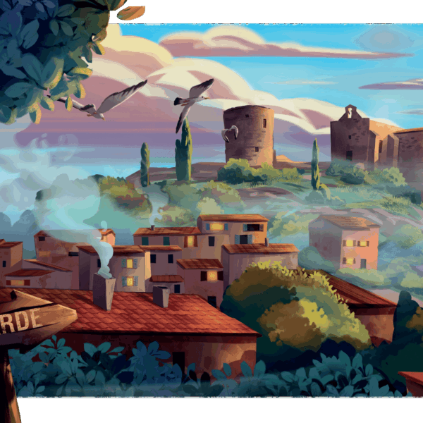 affiche La Garde dans le Var par Yvan Tesi, illustrateur
